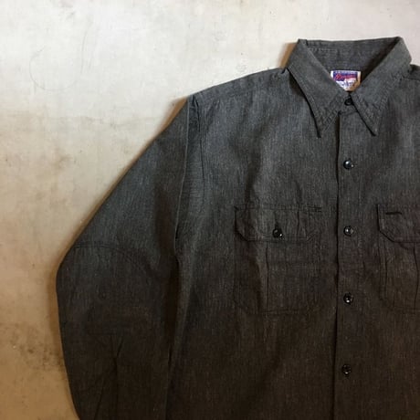 1940's Pioneer Black Chambray L/S Shirt