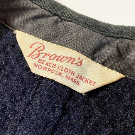 1950's Brown's Beach Wool Vest