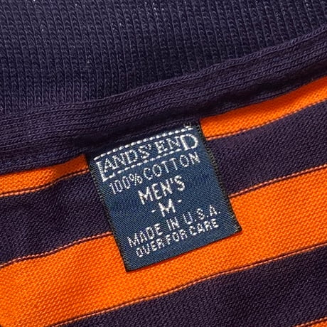 1990's LANDS' END Border Tee Deadstock