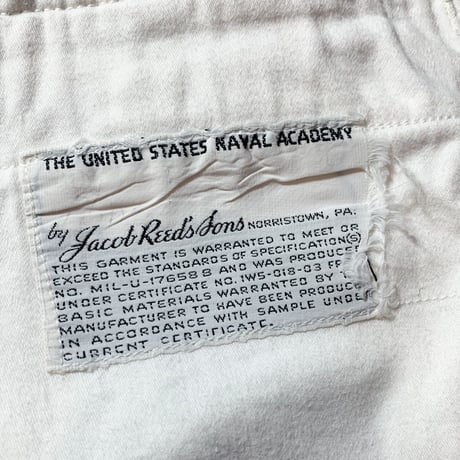 1960's US.NAVAL ACADEMY White Trousers