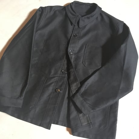 1950〜60's BEAU-FORT Black Moleskin Jacket Deadstock