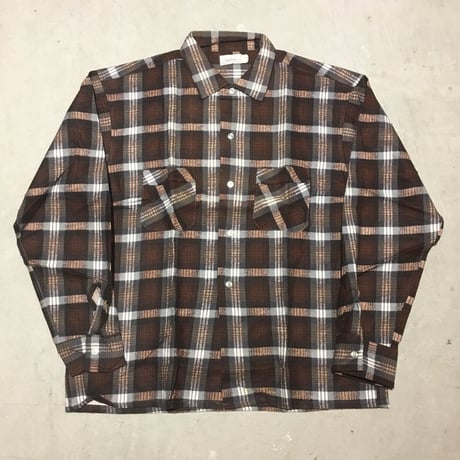 1960's IT'S A DAN RIVER Flannel L/S Shirt Deadstock