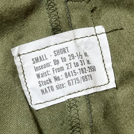 1970's US.ARMY M-65 Field Trousers Deadstock