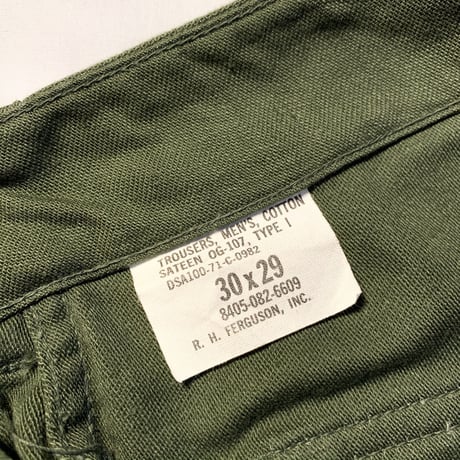 1970's US.ARMY Utility Trousers