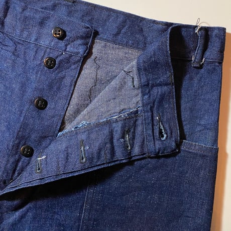 1930〜40's US.NAVY Denim Trousers