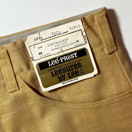 1960〜70's Lee Leesures Tapered Pants Deadstock
