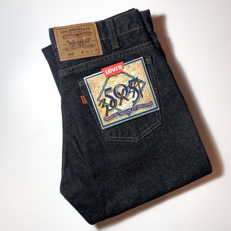 1990's Levi's 505 Black Denim Pants Deadstock
