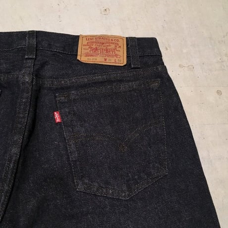 1990's Levi's 701 Black Denim Pants