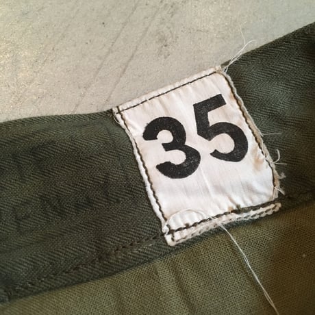 1950〜60's French Army M-47 Herringbone Trousers Deadstock