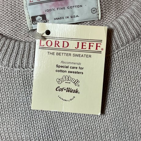 1980's LOAD JEFF Cotton Sweater Deadstock