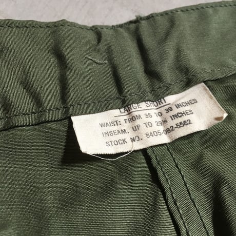 1960's US.ARMY Jungle Fatigue 3rd Trousers Deadstock