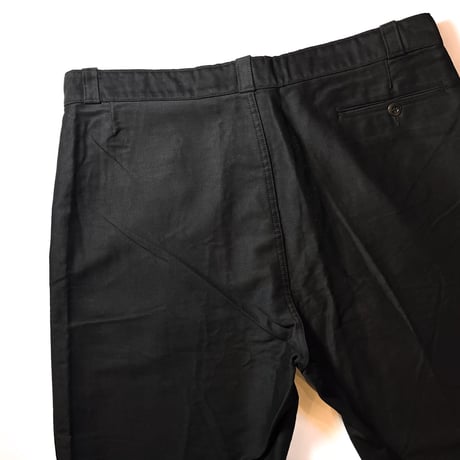 1950's LE CABLE Black Moleskin Trousers Deadstock