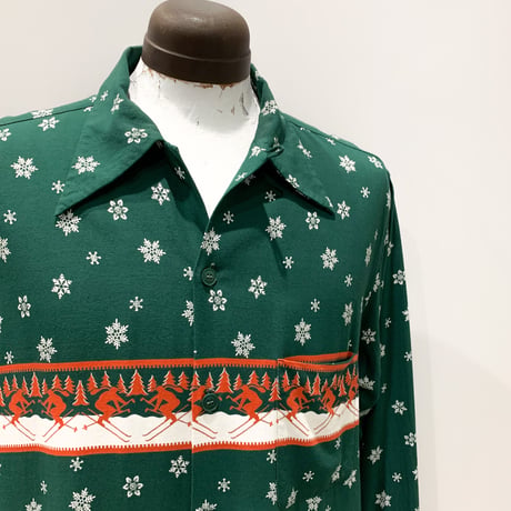 1950's DONEGAL Rayon L/S Shirt