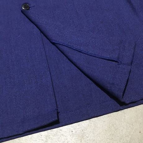 1950's〜 French Unknown Blue Chambray Atelier Coat Deadstock