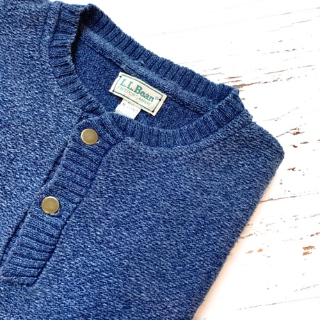 1980's L.L.Bean Indigo Cotton Sweater