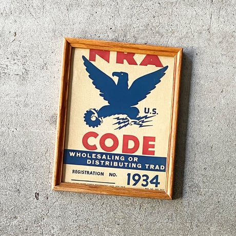 1930's NRA CODE Poster
