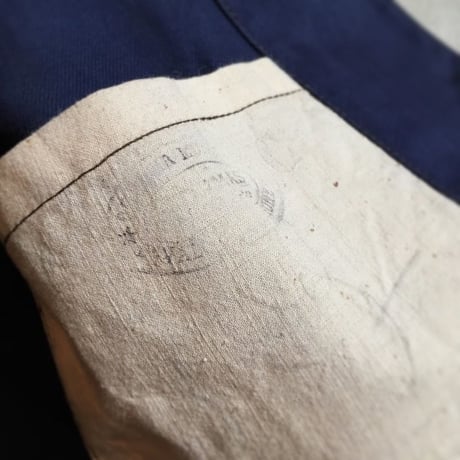1910〜20's French Army Indigo Cotton Twill Jacket Deadstock