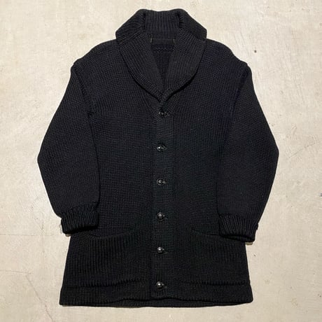 1930's〜 Unknown Shawl Collar Cardigan Black
