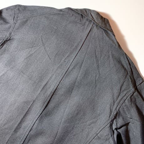 1940〜50's Unknown Black Chambray Atelier Coat Deadstock