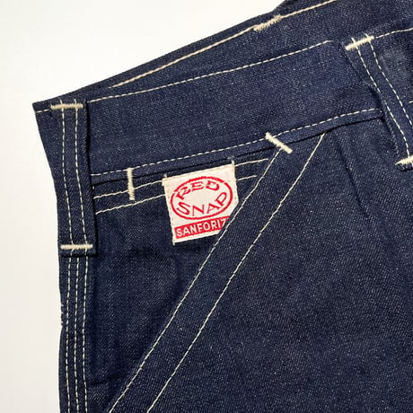 1950's RED SNAP Denim Trousers Deadstock