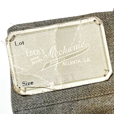 1930's LOEB'S Cotton&Wool Trousers Deadstock