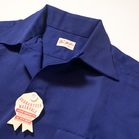 1950's New yorker Rayon L/S Shirt Deadstock