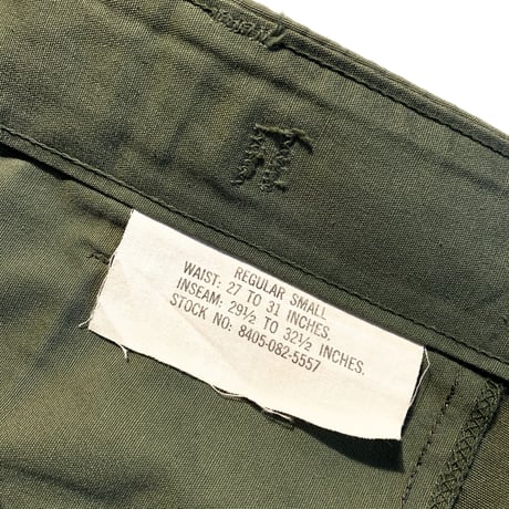 1960's US.ARMY Jungle Fatigue 3rd Trousers
