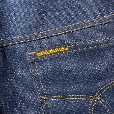 1970's SADDLE KING PLUS Denim Pants Deadstock