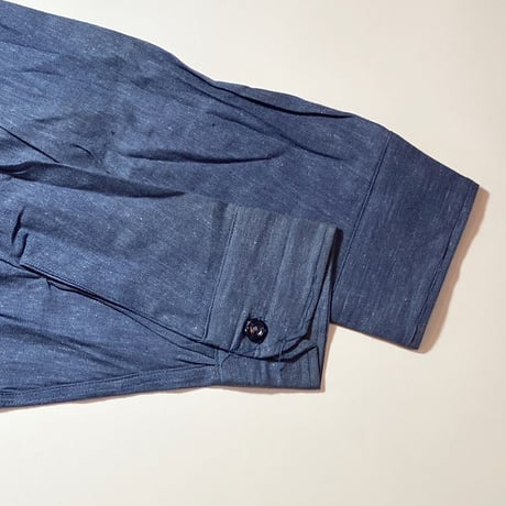 1940〜50's SKYTONE Purple Chambray L/S Shirt Deadstock