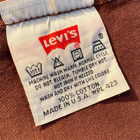 1990's Levi's 501 Brown Denim Pants Deadstock