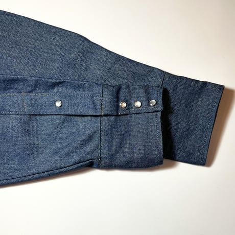 1980's BIG MAC Denim Western L/S Shirt Deadstock