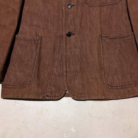 1950's British BOLENIUM Brown Denim Work Jacket