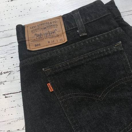 1990's Levi's 505 Black Denim Pants