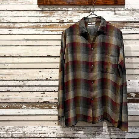 1960's MAYWOOD Rayon L/S Shirt