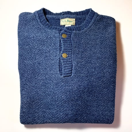 1980's L.L.Bean Indigo Cotton Sweater
