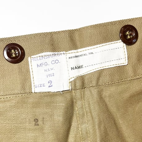 1950's Australian Military Gurkha Short Pants Deadstock