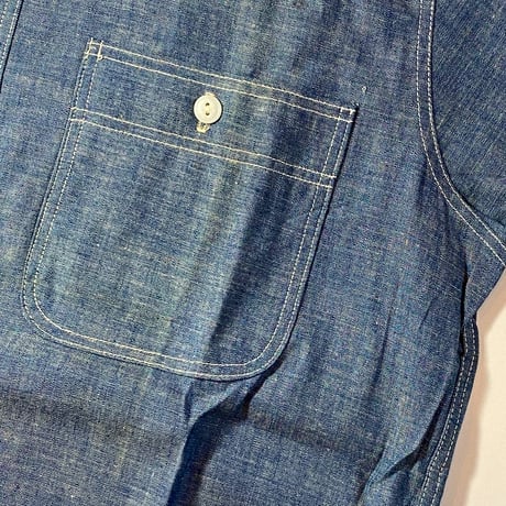1960's Unknown Chambray L/S Shirt Deadstock