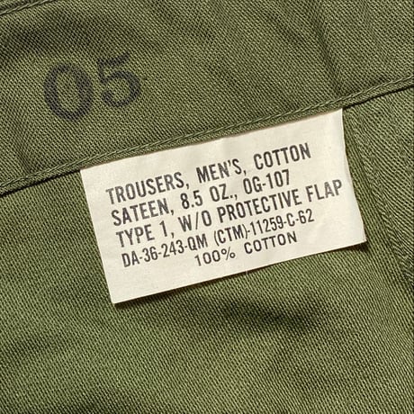 1960's US.ARMY Utility Trousers Deadstock