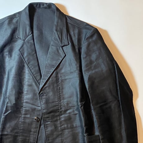 1940's〜 Le Favori Black Moleskin Jacket Deadstock