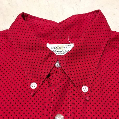 1960's W.T.GRANT Pin Dots L/S Shirt