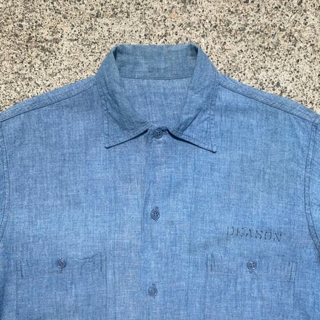 1960's US.NAVY Chambray L/S Shirt
