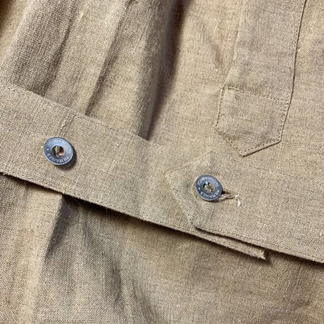 1950's French Military Hospital Linen Smock Deadstock