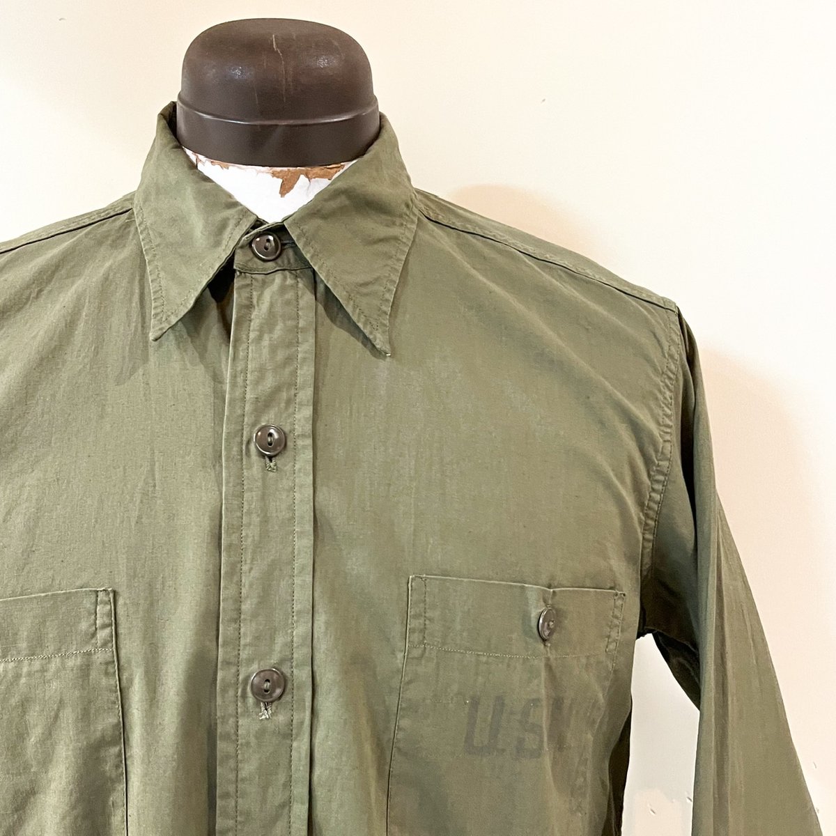 トップス US.NAVY N-3 Poplin L/S Shirt BIGYANK 1940's US.NAVY N-3 Poplin L/S Shirt | Unwave