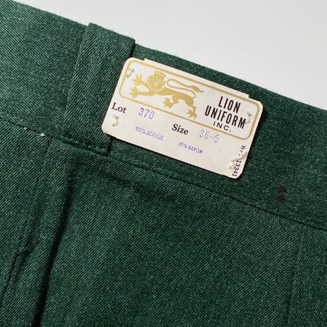 1960's〜 LION UNIFORM INC. Work Trousers Deadstock
