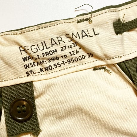 1950's US.ARMY M-51 Field Trousers Deadstock