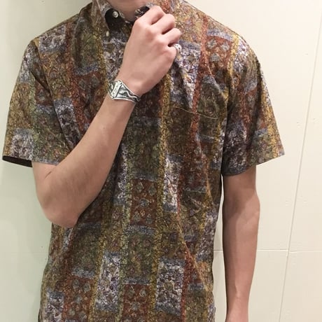 1960's Manhattan Batik Pullover S/S Shirt