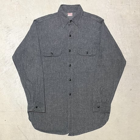 1940〜50's HERCULES Black Chambray L/S Shirt