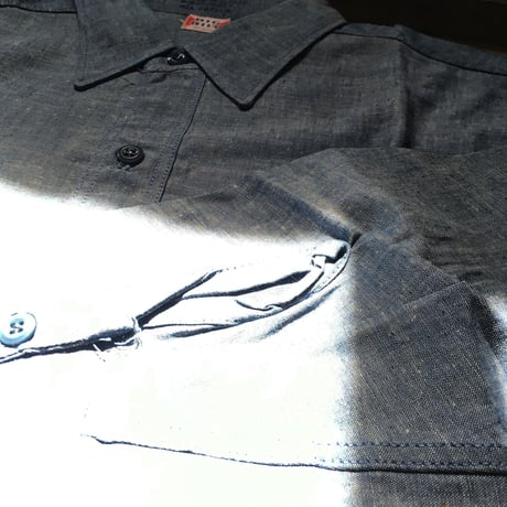 1960's BIG BILL Chambray L/S Shirt Deadstock