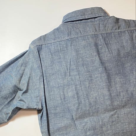 1960's KENNINGTON Chambray L/S Shirt Deadstock