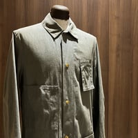 1940's〜 CARTER'S Green Covert Shop Coat Deadstock